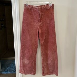 Pilcro Corduroy Wide Leg Crop